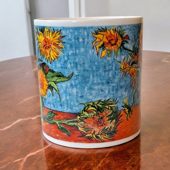 Vincent Van Gogh Sunflowers Coffee Mug CHALEUR Master Impressionists EUC - Picture 4 of 7